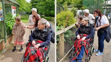 Abroath care home Residents visit local wildlife centre